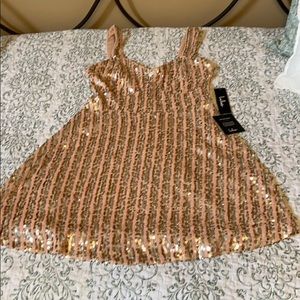 NWT Lulus sequin fit and flare dress